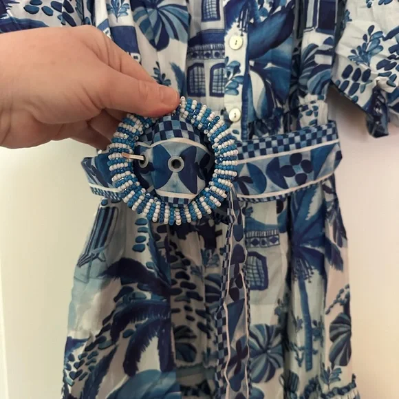 FARM RIO Sweet Rio Puff Sleeve Mini Dress, EUC, Size S - Picture 5 of 6